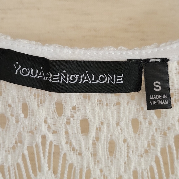"You Are Not Alone Fitted Wht Lace Dress - Picture 9 of 10